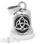 Preview: Triqueta Biker Bell Stainless Steel Viking Ride Bell Silver Motorcycle Lucky Bells